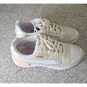 Puma Graviton 380738-30 Beige Running Shoes Sneakers Size 10 Soft Foam
